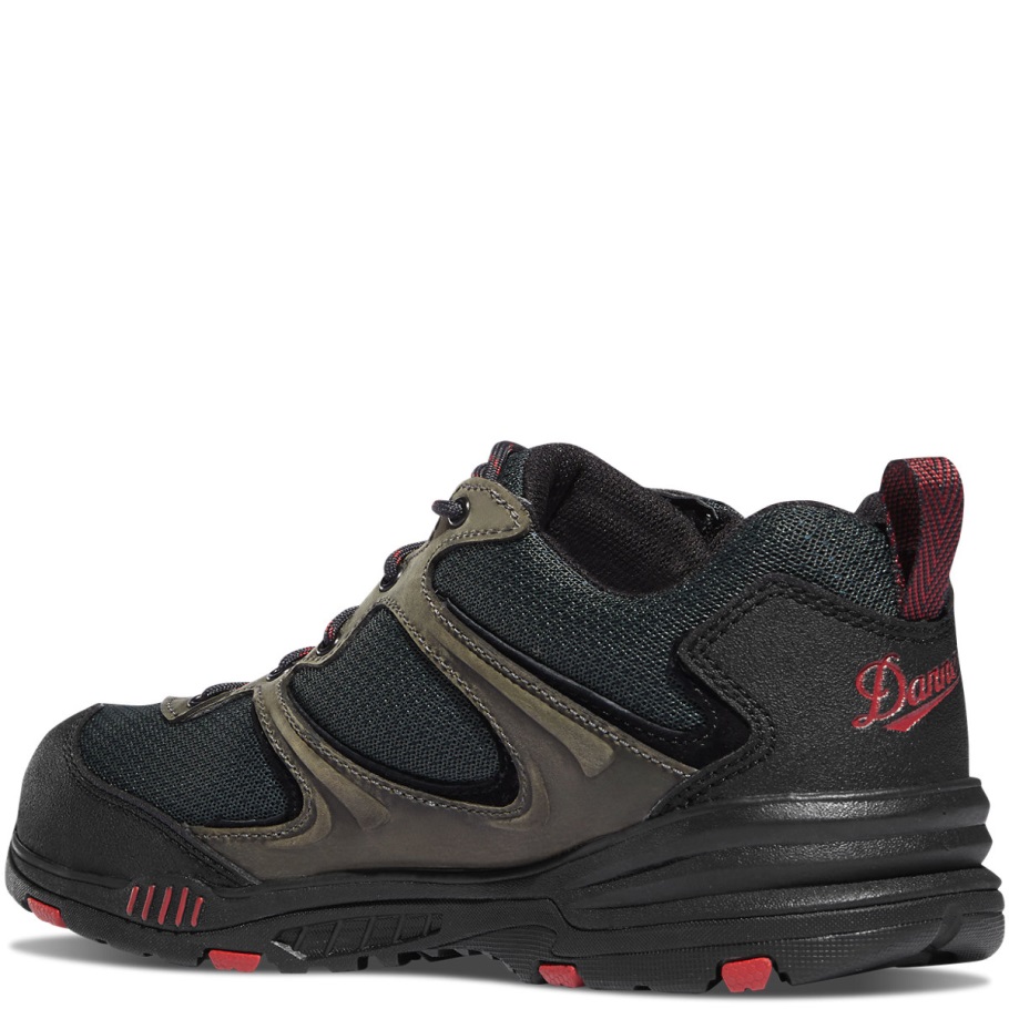 Danner Springfield Low 3 Grau/rote Zehenkappe Aus Verbundstoff