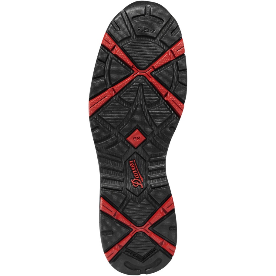 Danner Springfield Low 3 Grau/rote Zehenkappe Aus Verbundstoff