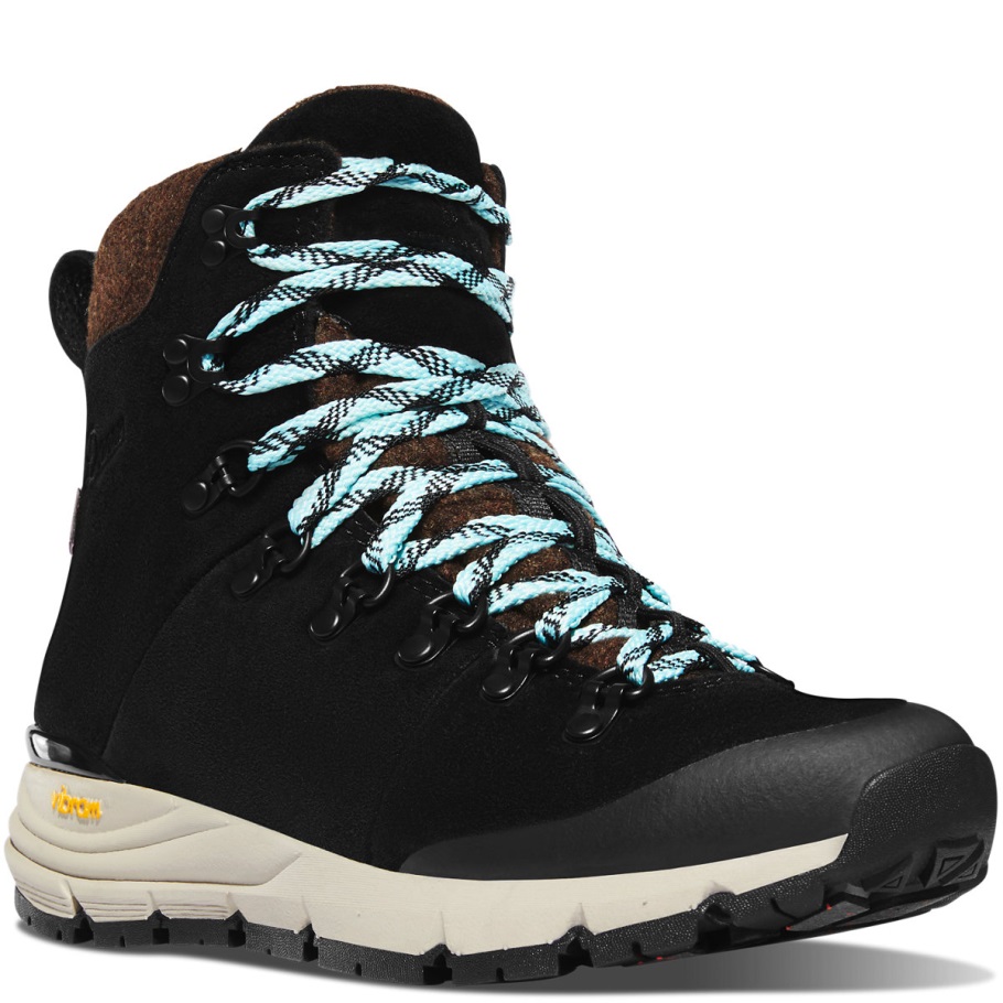 Danner Women's Arctic 600 Side-Zip 7 Black/Spark Blue 200G