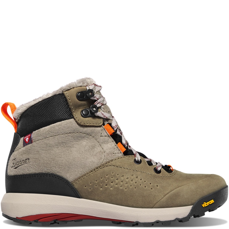 Women's Inquire Mid Insulated Hazelwood/Tangerine/Red Danner